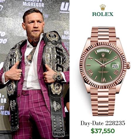 conor mcgregor rose gold rolex|conor mcgregor roulette watch.